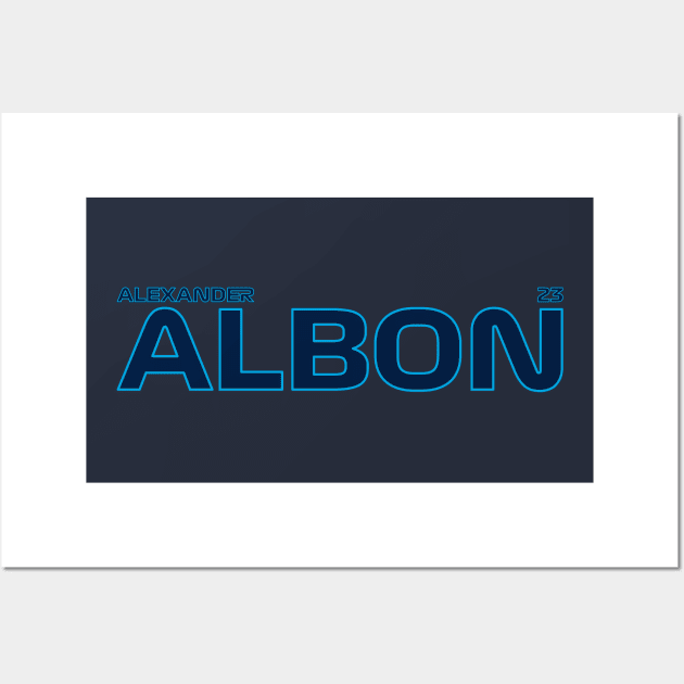 ALEXANDER ALBON 2023 Wall Art by SteamboatJoe